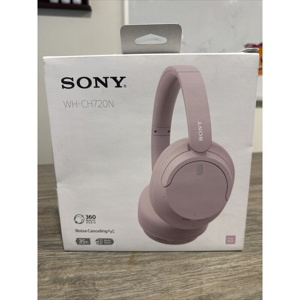 Sony WH-CH720N Bluetooth Wireless Noise-Canceling Headphones (Pink) NEW